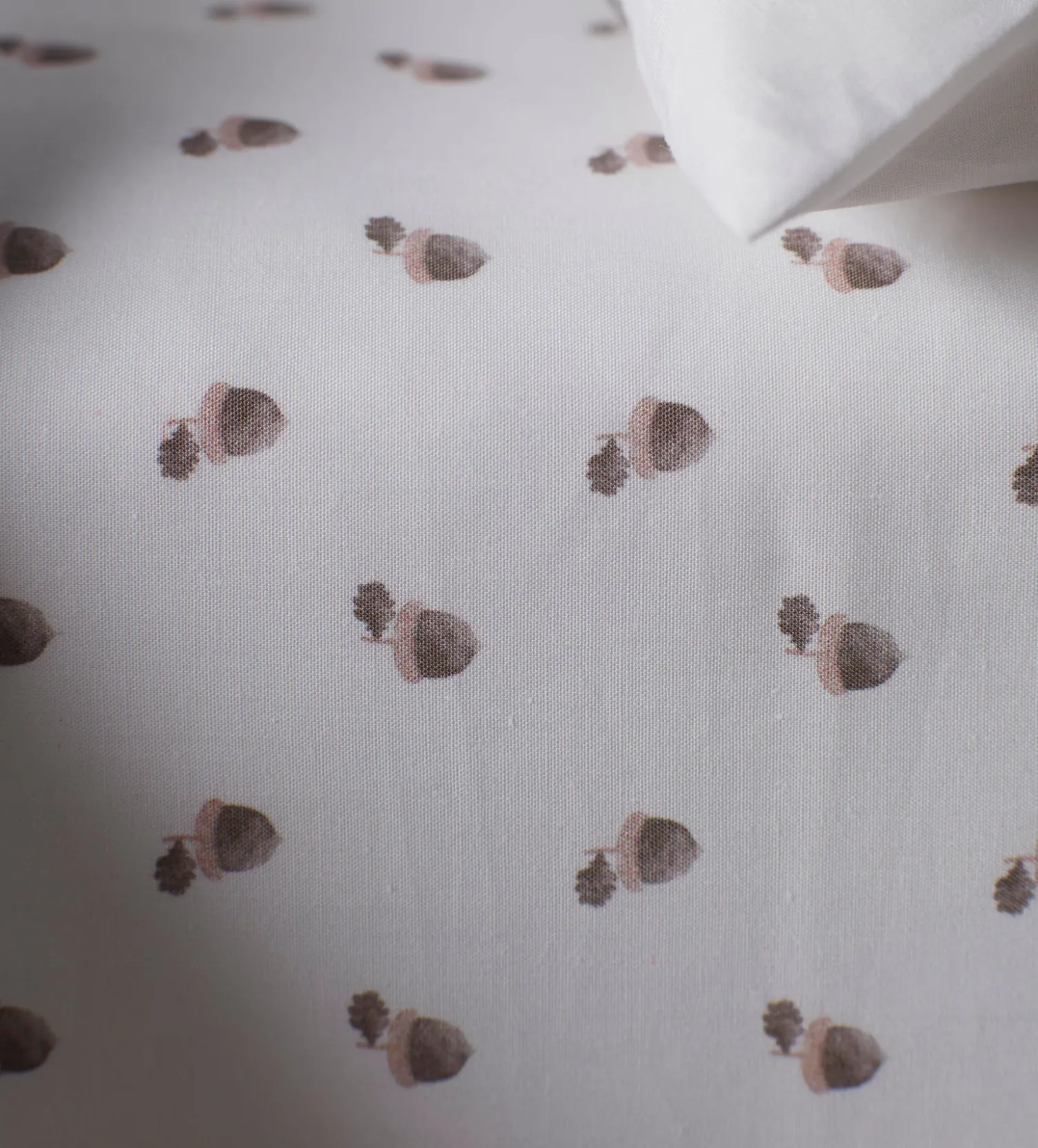 Secret Linen Store Acorn 100% Organic Cotton Fitted Sheet