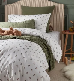 Secret Linen Store Acorn 100% Organic Cotton Housewife Pillowcase