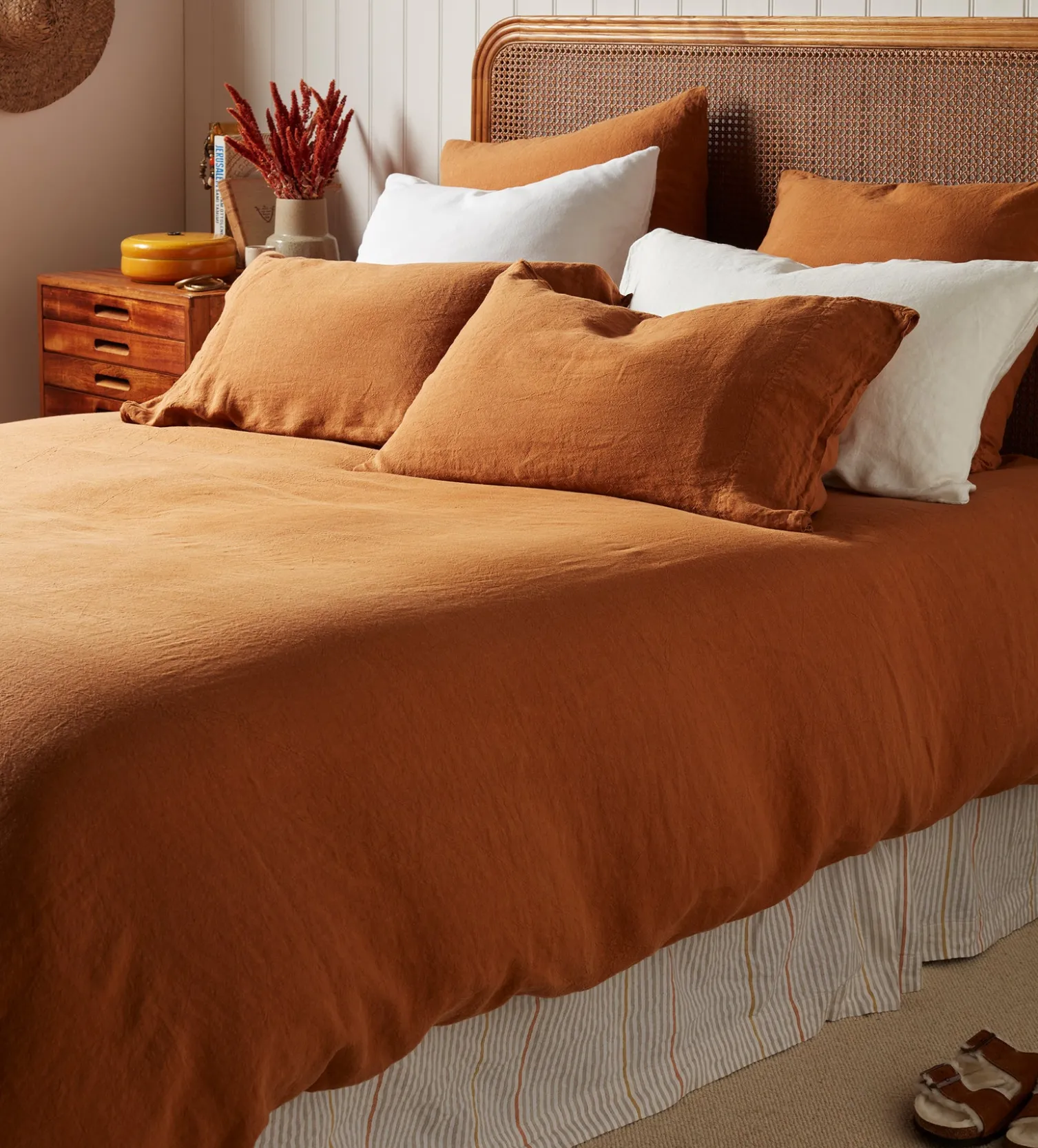 Secret Linen Store Amber 100% Linen Duvet Cover
