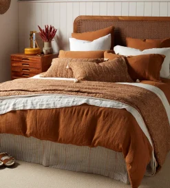 Secret Linen Store Amber 100% Linen Duvet Cover
