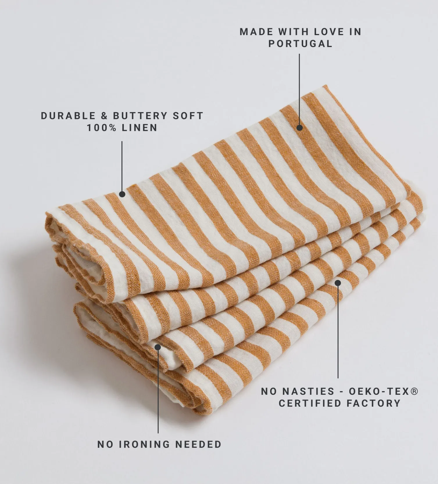 Secret Linen Store 100% Linen Napkins