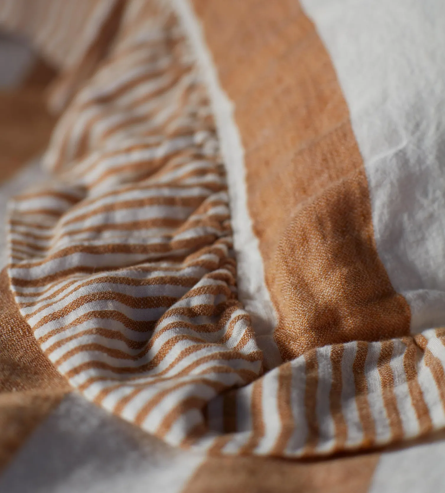 Secret Linen Store 100% Linen Frill Edge Cushion Cover