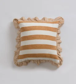 Secret Linen Store 100% Linen Frill Edge Cushion Cover