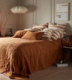 Secret Linen Store 100% Cotton Quilted Throw