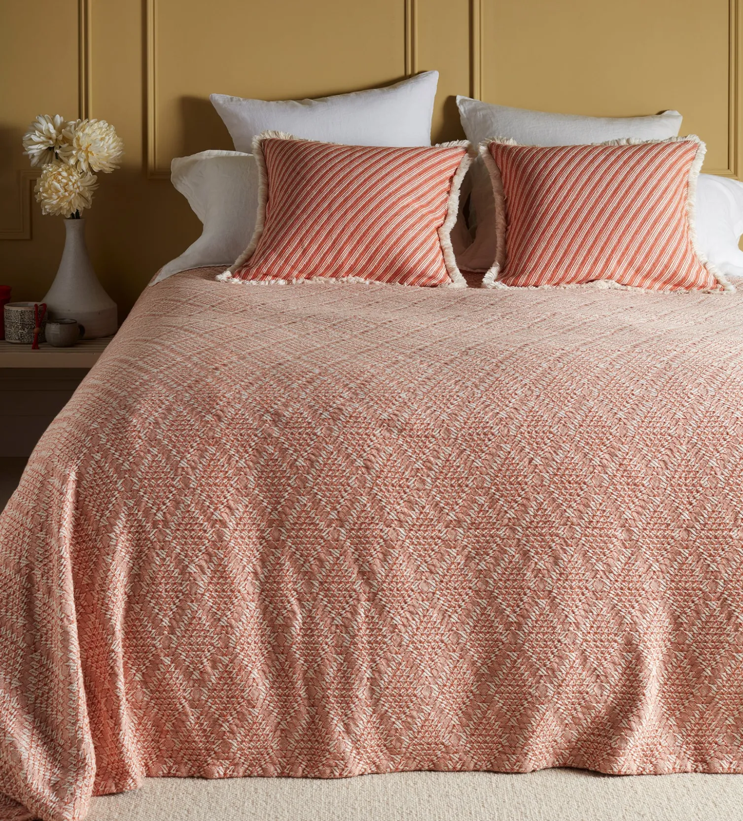 Secret Linen Store Amy 100% Cotton Cushion Cover