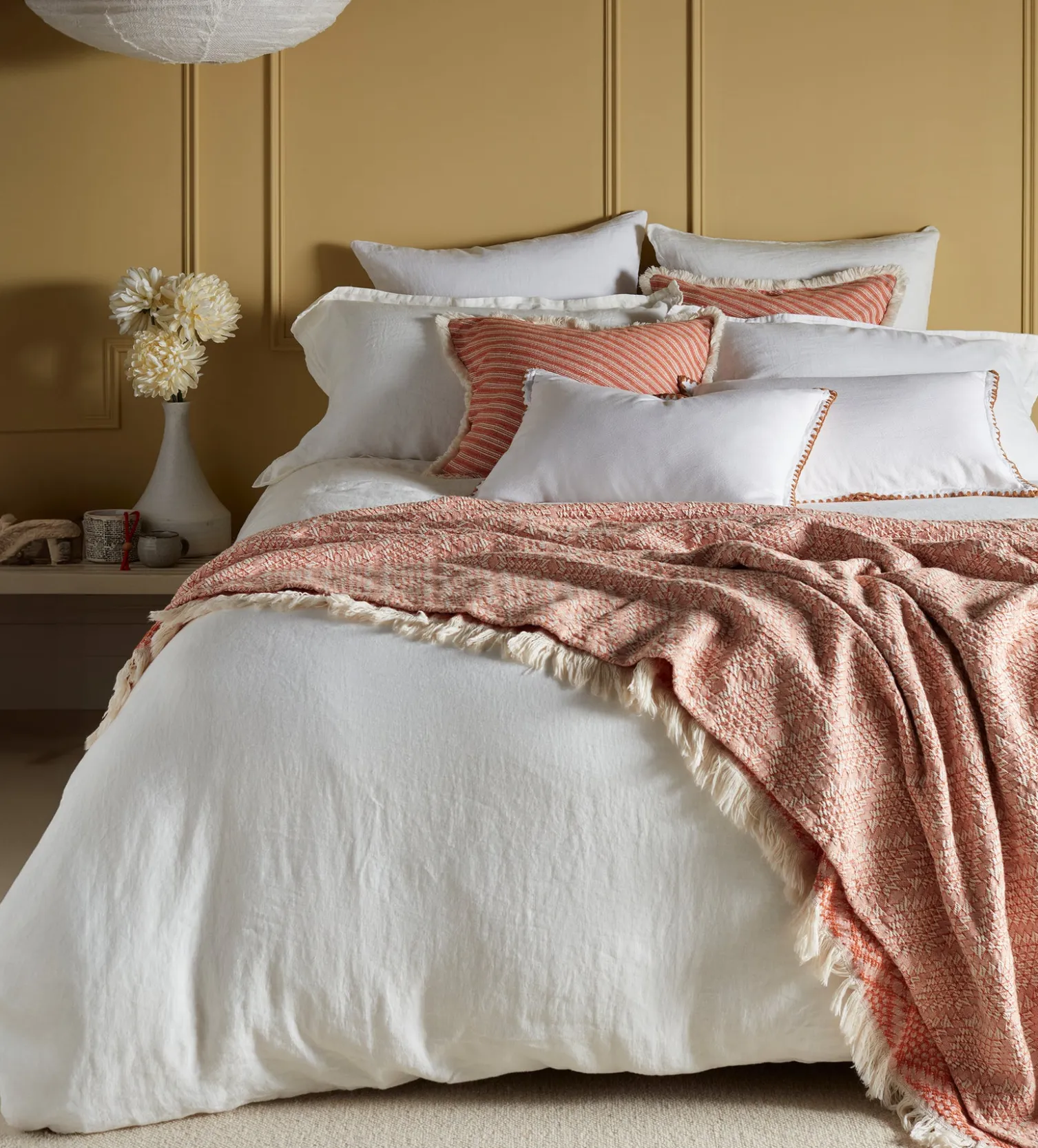 Secret Linen Store Amy 100% Cotton Cushion Cover
