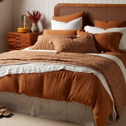 Secret Linen Store Anika Floral 100% Cotton Quilted Throw