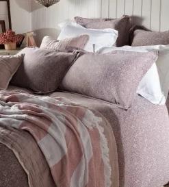 Secret Linen Store Ash Rose Sofia 100% Cotton Blanket