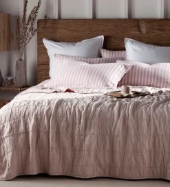 Secret Linen Store Finn 100% Cotton Quilted Throw