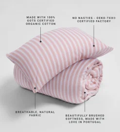 Secret Linen Store Brushed 100% Organic Cotton Duvet Cover