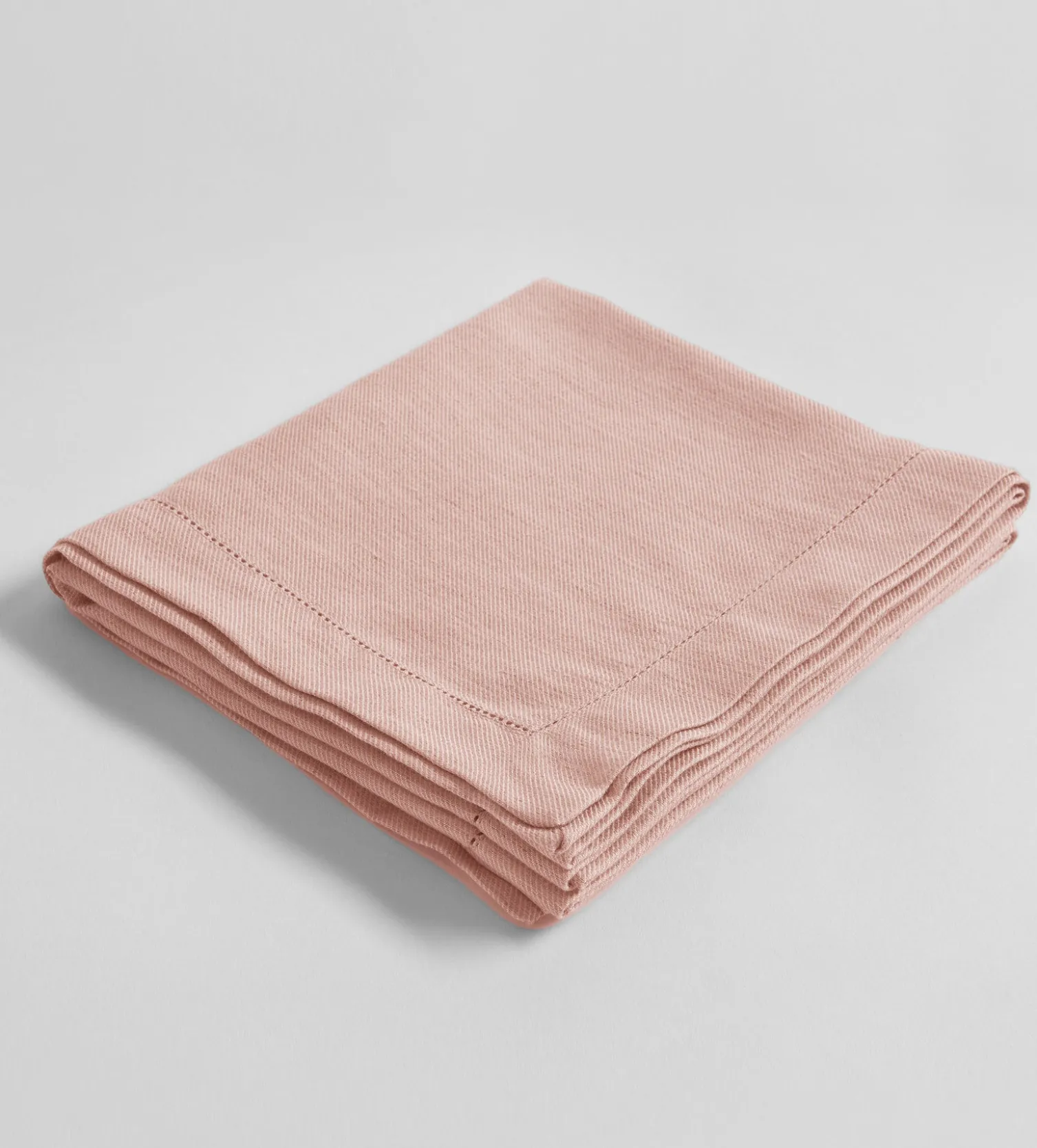 Secret Linen Store Blush Pink Twill Cotton Linen Table Runner
