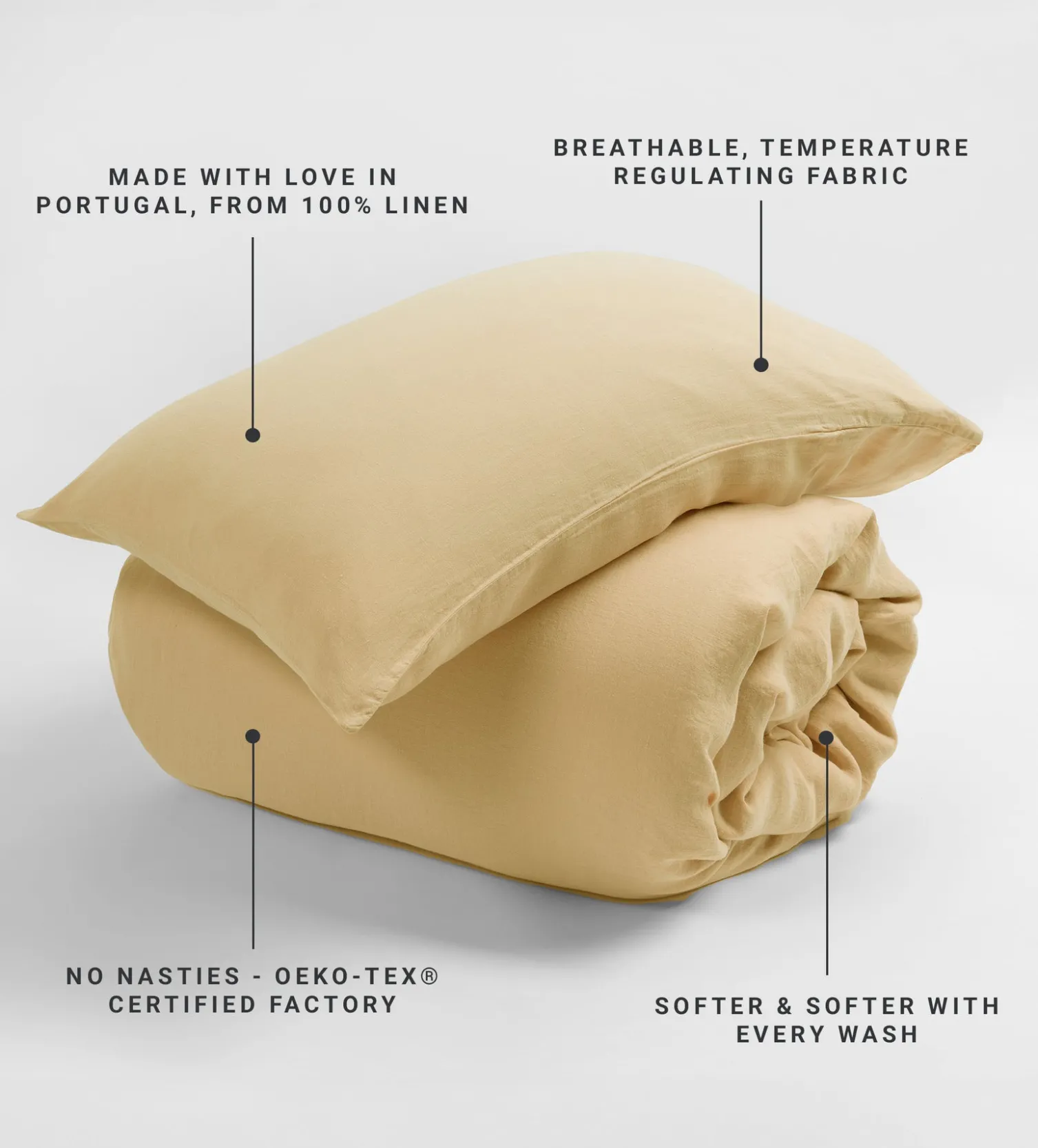 Secret Linen Store 100% Linen Housewife Pillowcase