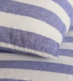 Secret Linen Store Cobalt 100% Linen Fitted Sheet