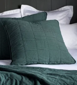 Secret Linen Store Finn 100% Cotton Quilted Cushion Cover