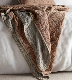 Secret Linen Store Ellie 100% Cotton Quilted Throw