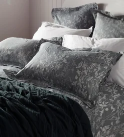 Secret Linen Store Florence Floral Jacquard 100% Cotton Duvet Cover