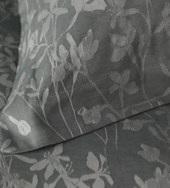 Secret Linen Store Florence Floral Jacquard 100% Cotton Duvet Cover