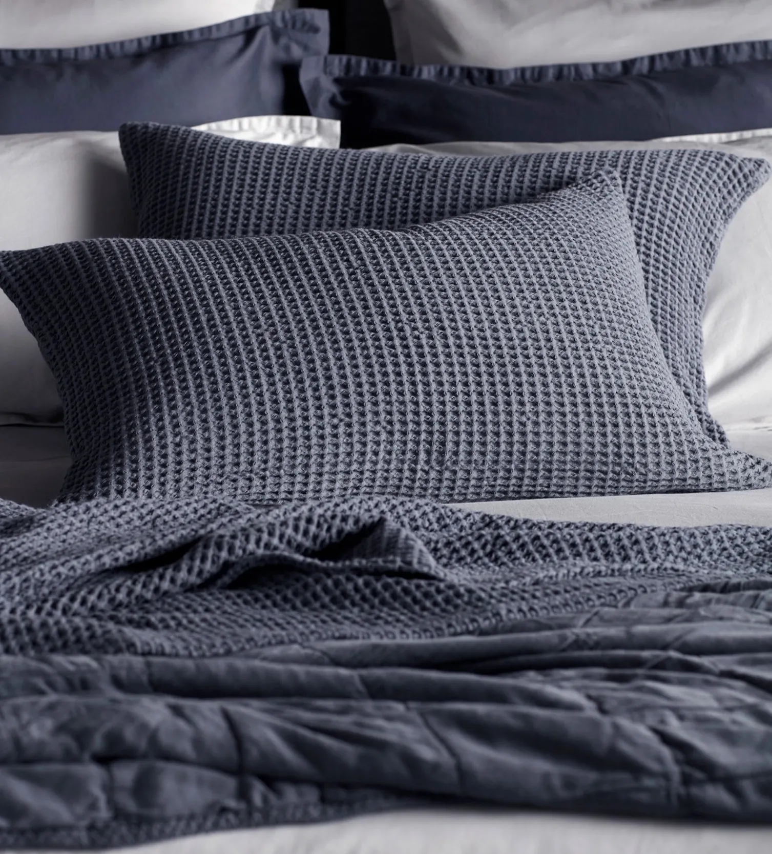 Secret Linen Store Big Waffle 100% Cotton Cushion Cover