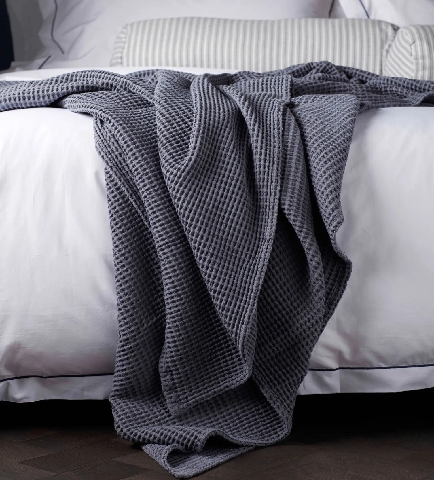 Secret Linen Store Big Waffle 100% Cotton Throw