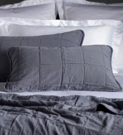 Secret Linen Store Finn 100% Cotton Quilted Cushion Cover