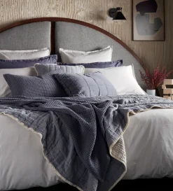 Secret Linen Store 100% Cotton Quilted Throw