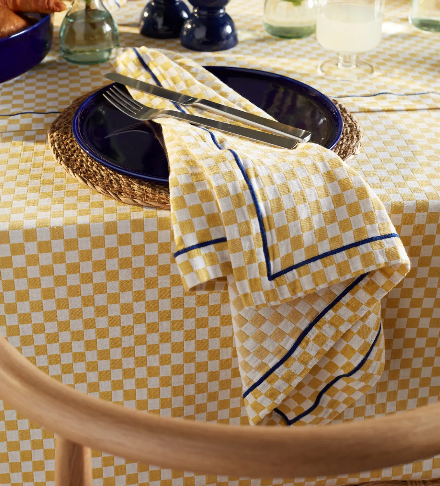 Secret Linen Store Glassette Cecilia 100% Cotton Napkins