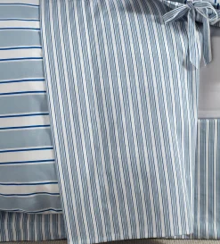 Secret Linen Store Glassette Teddy Stripe 100% Cotton Flat Sheet