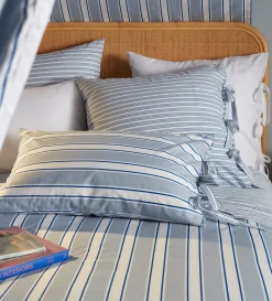 Secret Linen Store Glassette Teddy Stripe 100% Cotton Pillowcase