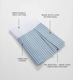 Secret Linen Store Glassette Teddy Stripe 100% Cotton Valance