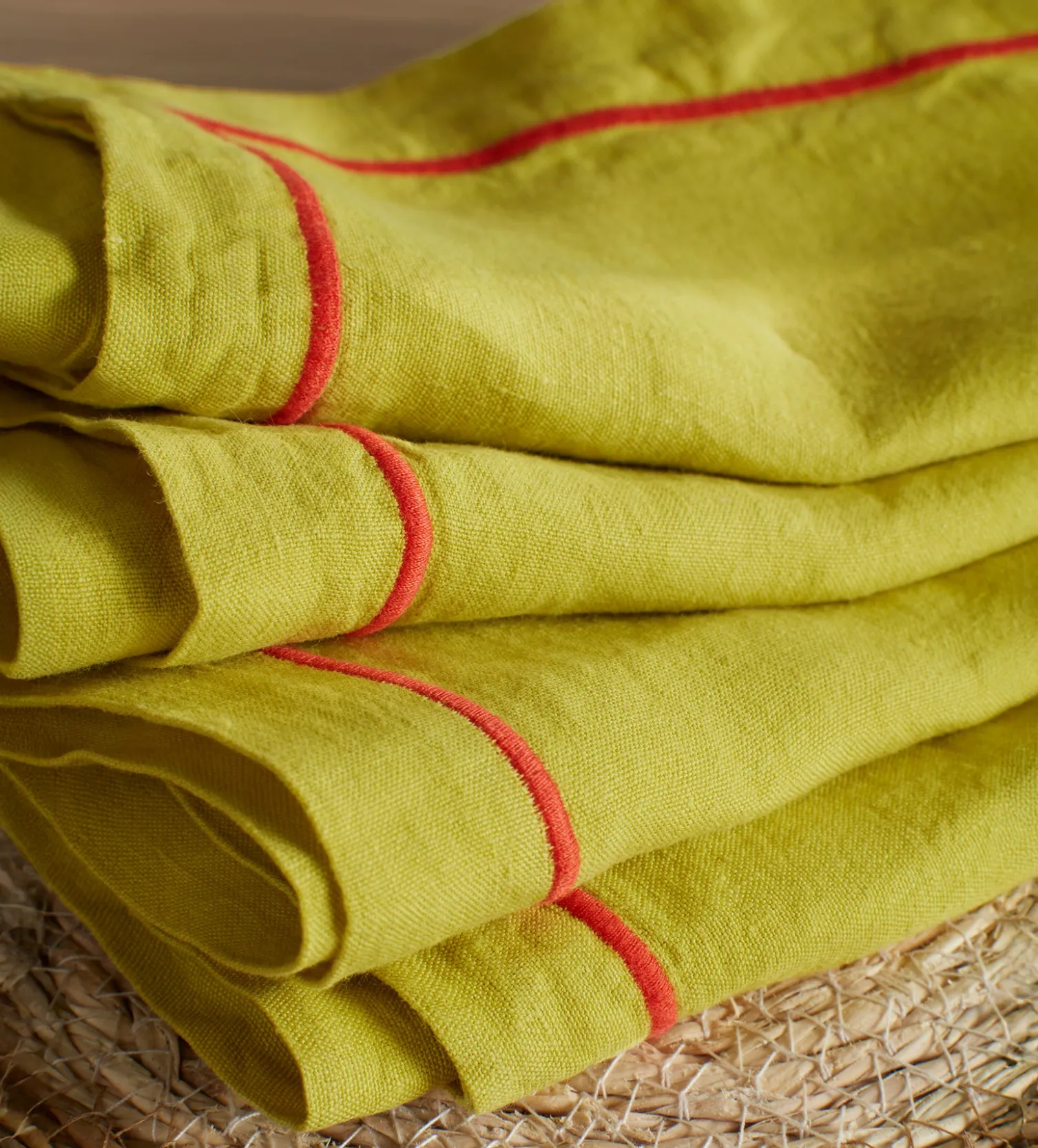 Secret Linen Store Glassette Vine 100% Linen Napkins
