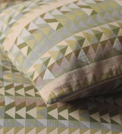 Secret Linen Store Green Jude 100% Cotton Duvet Cover