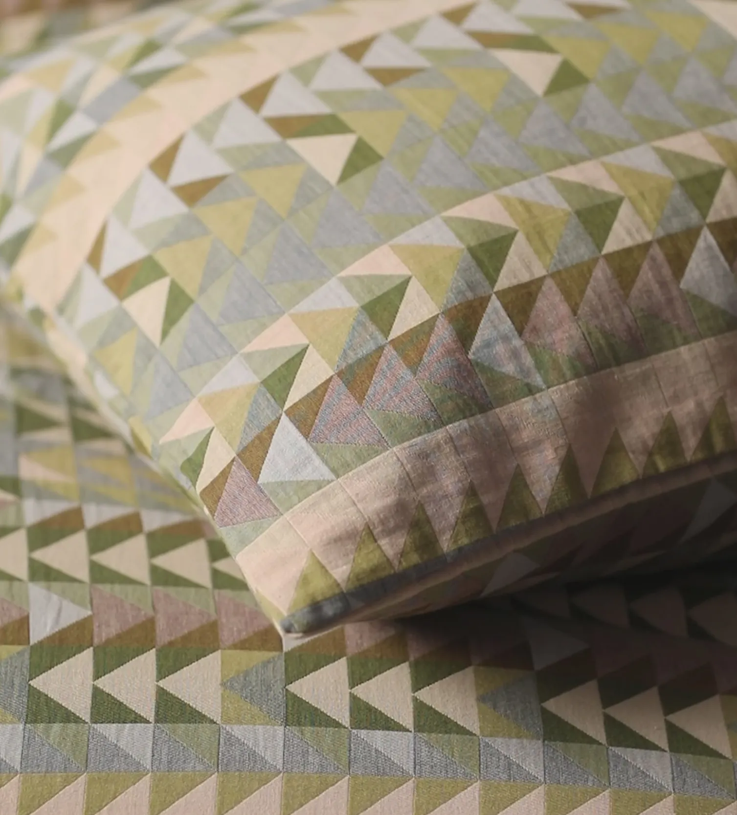 Secret Linen Store Green Jude 100% Cotton Duvet Cover