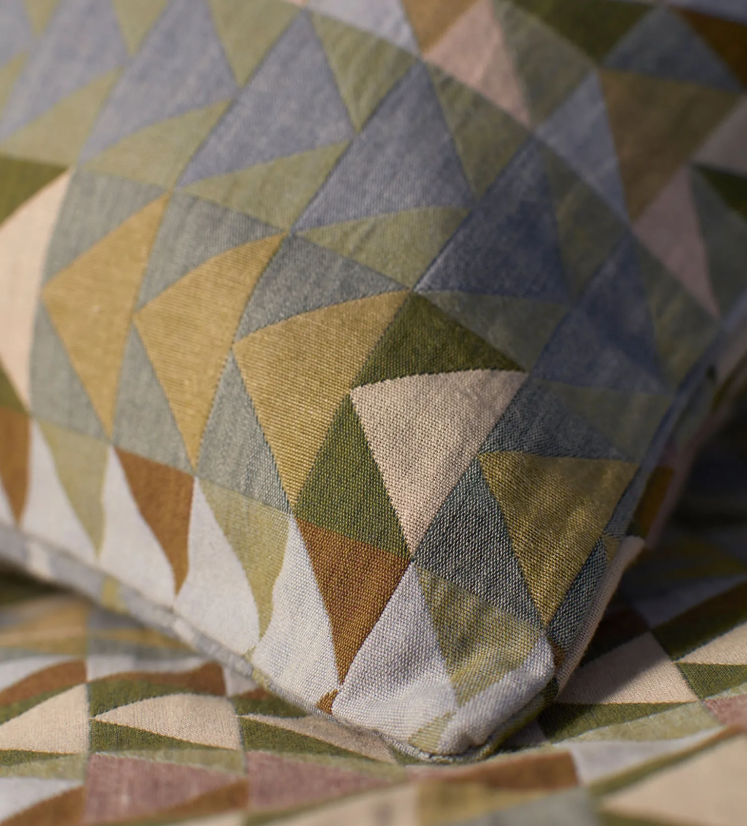 Secret Linen Store Green Jude 100% Cotton Duvet Cover