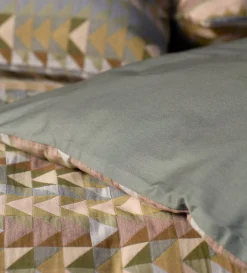 Secret Linen Store Green Jude 100% Cotton Duvet Cover