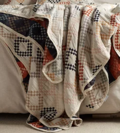 Secret Linen Store Jolene 100% Cotton Quilted Throw