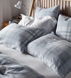 Secret Linen Store Lauren Check 100% Cotton Duvet Cover