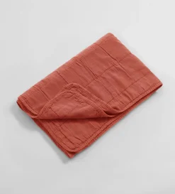 Secret Linen Store Little Finn 100% Cotton Quilted Throw