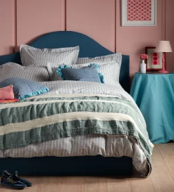 Secret Linen Store Blue Bindi 100% Cotton Duvet Cover