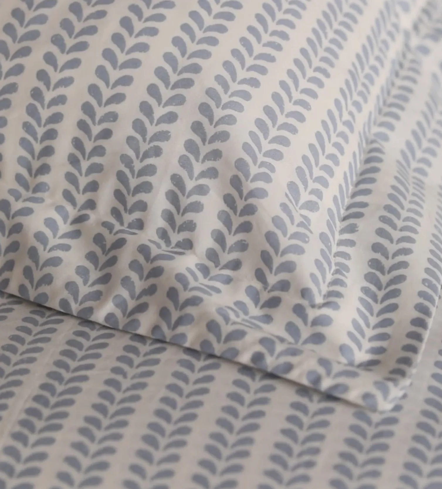 Secret Linen Store Blue Bindi 100% Cotton Duvet Cover
