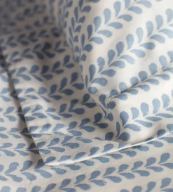 Secret Linen Store Blue Bindi 100% Cotton Duvet Cover