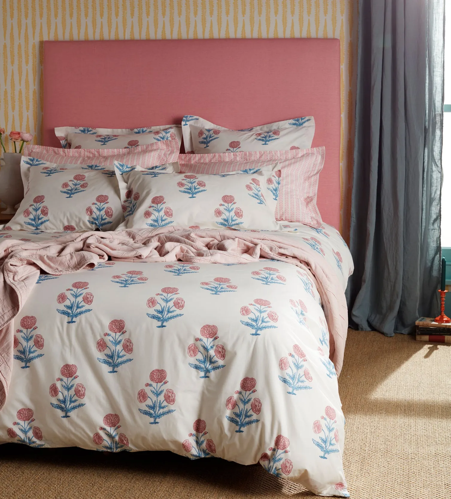 Secret Linen Store Molly Mahon Poppy 100% Cotton Duvet Cover