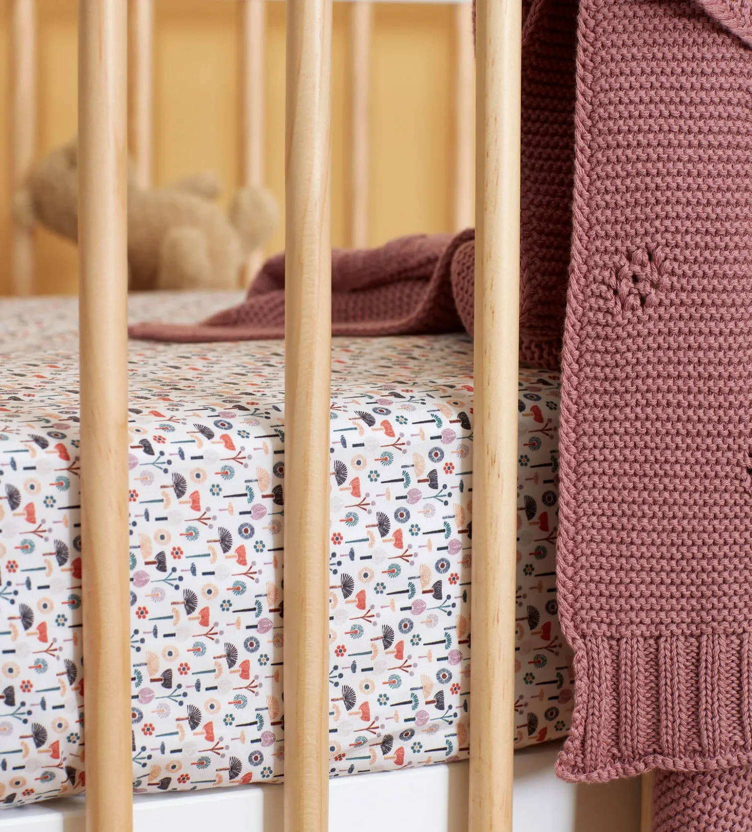 Secret Linen Store 100% Organic Cotton Small Cot Fitted Sheet