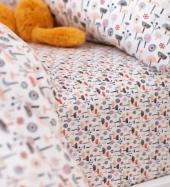 Secret Linen Store 100% Organic Cotton Cot Bed Fitted Sheet