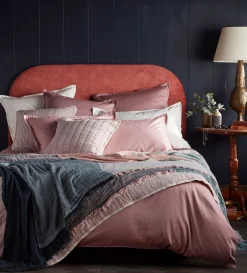 Secret Linen Store Nancy Cotton Linen Throw