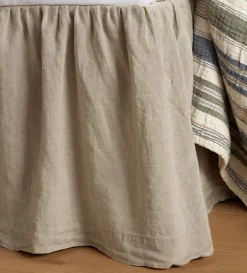 Secret Linen Store Natural 100% Linen Frill Valance