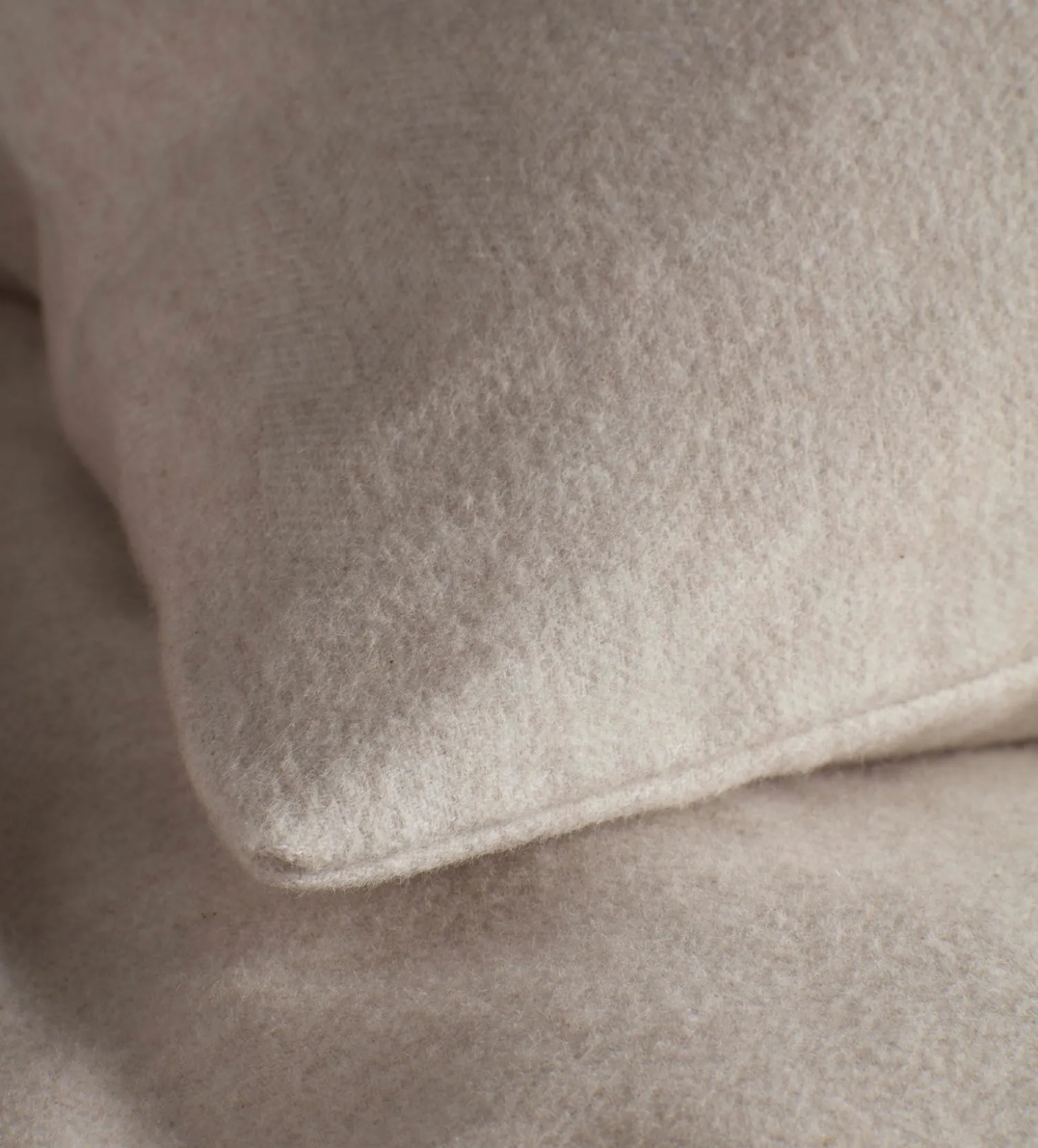 Secret Linen Store Natural Brushed 100% Cotton Fitted Sheet