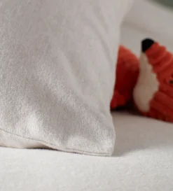 Secret Linen Store Natural Brushed Cotton Fitted Sheet