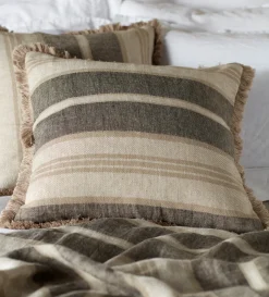 Secret Linen Store Natural Clara Linen Throw