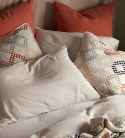 Secret Linen Store Natural Henry Brushed 100% Cotton Pillowcase