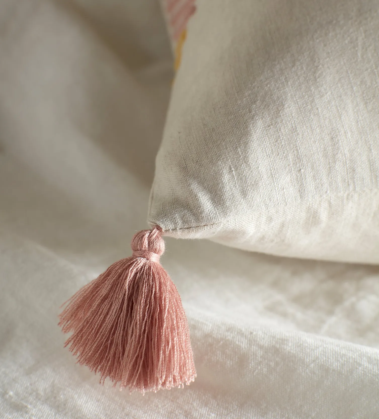 Secret Linen Store Natural Kiera Cotton Linen Cushion Cover